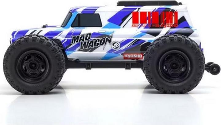 Immagine prodotto Kyosho Monster Truck Mad Wagon VE 3S, 4WD, Blu, 1:10, ARTR (RTR pronto all'uso)