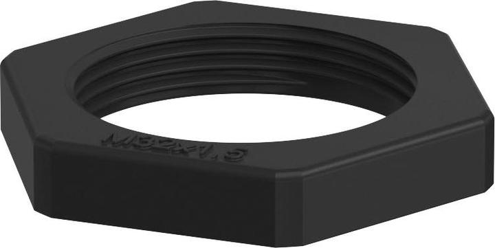 Actual product image OBO Bettermann Lock nut M12, PA, black 2049066