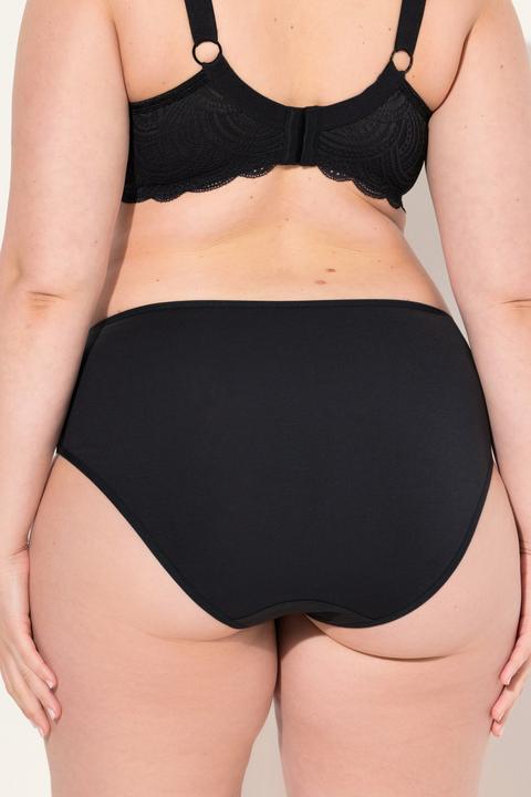 Immagine prodotto Ulla Popken Slip midi con pallini/tinta unita in confezione da cinque (54)
