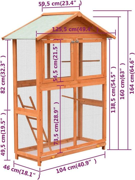 Produktbild vidaXL Vogelkäfig