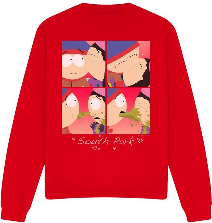 Actual product image Ubisoft Unisex Adult Kyle & Wendy Squares Valentine's Day Sweatshirt (XXL)