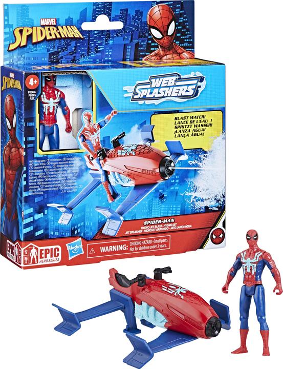Actual product image Hasbro Spiderman Web Splashers Vehicle Spider-Man Jet Splasher