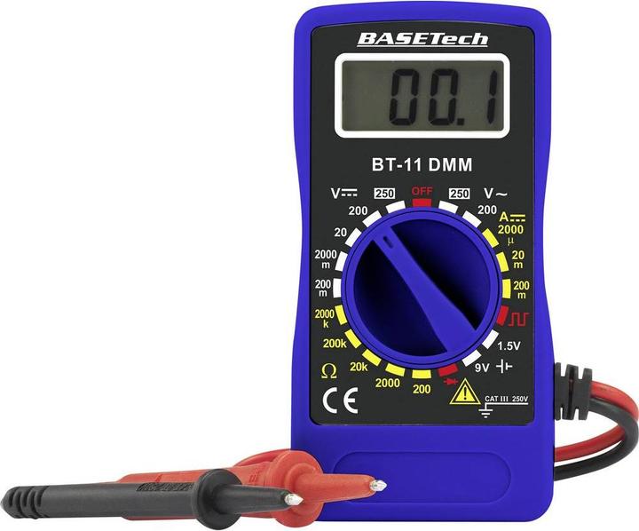 Produktbild Basetech Hand-Multimeter digital BT-11 (CAT III 250V)