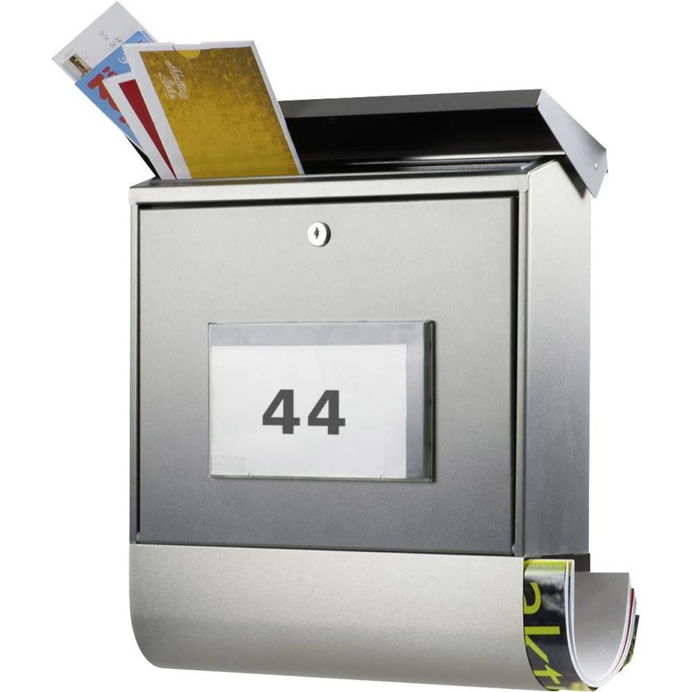 Burg Wächter, Briefkasten, Solar-Briefkasten-Set MALAGA 4400 Ni