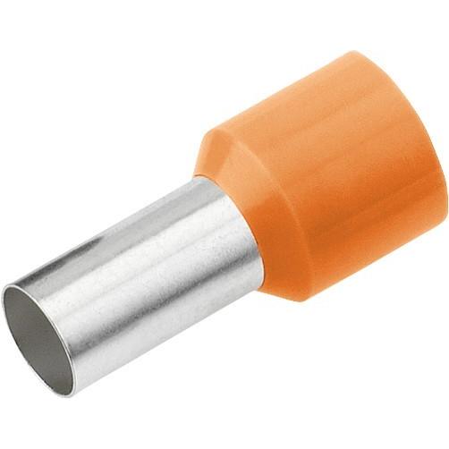 Cimco, Kabelverbindung, Aderendhülse 4 mm² 12 mm Teilisoliert Orange 18 0952 100 St.