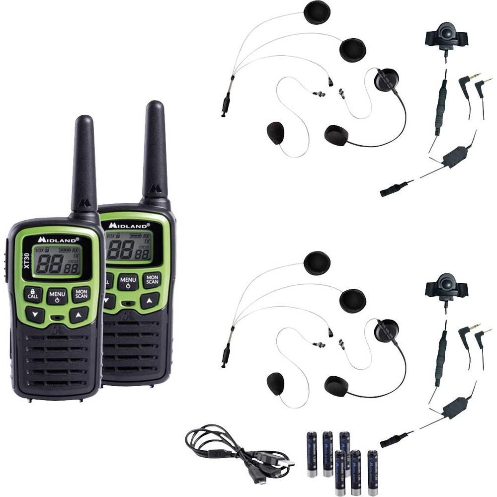 Midland Motorrad-Funkset C1177.S1 XT30 (6 km), Walkie-Talkie