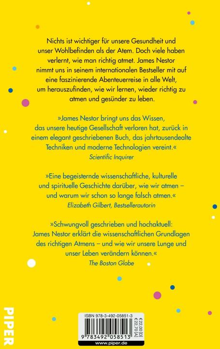 Actual product image Breath - Atem (German, James Nestor, Martin Bayer, 2021)