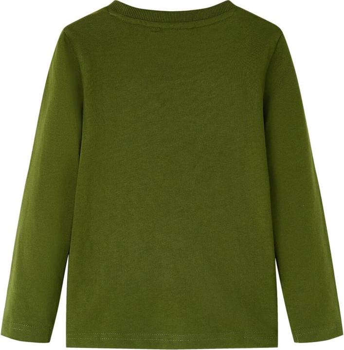 Immagine prodotto vidaXL Camicia da bambino a maniche lunghe color kaki scuro 140,Materiale: 100 (140)