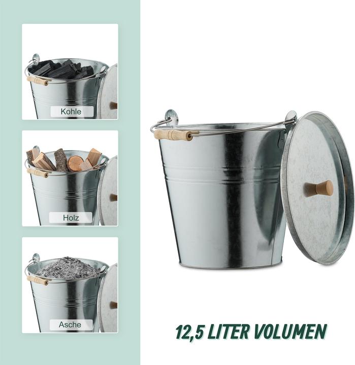 Actual product image Relaxdays Ash bucket