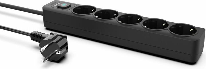 Actual product image Inca Socket strip IPW-44SY 5 sockets, LED Anz. Black 1.5m (5x, 1.50 m)