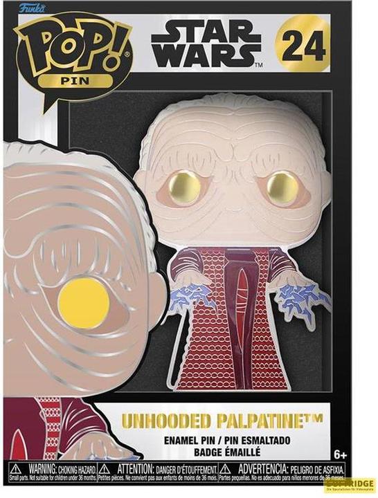 Immagine prodotto Funko STAR WARS - Spilla Pop a smalto grande n. 24 - Palpatine senza veli