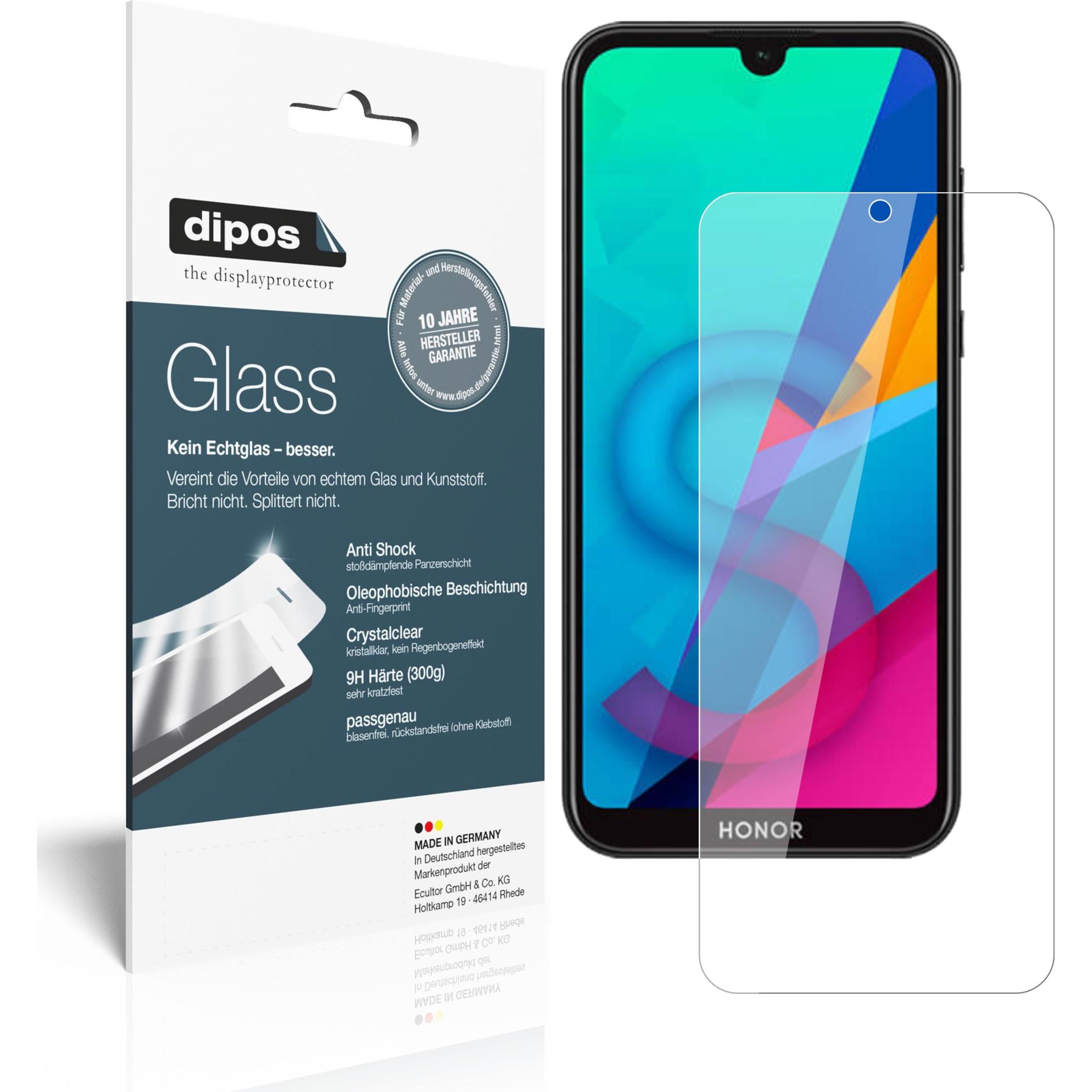 Dipos Displayschutz Anti-Shock (2 Stück, Honor 8s), Smartphone Schutzfolie, Transparent