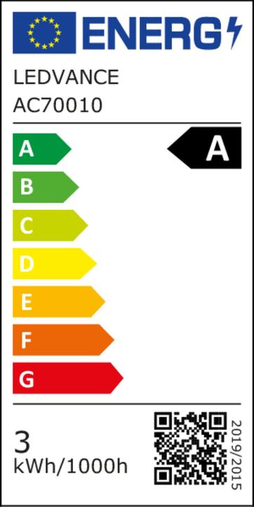 Energy Label Osram LED Classic Edison 40 Filament Energy efficiency class A 2.2W 827 Clear E27 (E27, 470 lm, 1x)
