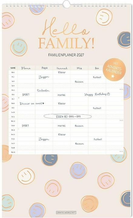 Produktbild Familienplaner Hello Family! 2027