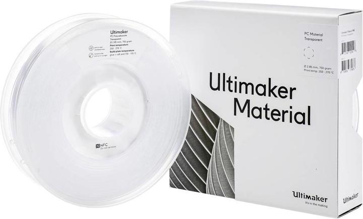 Actual product image Ultimaker Filament (polycarbonate) (PC, 2.85 mm, 750 g, Transparent)
