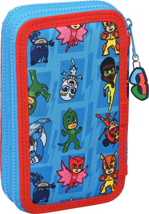 Produktbild PJ Masks Doppel-Federtasche Blau 12.5 x 19.5 x 4 cm (28 Stücke)
