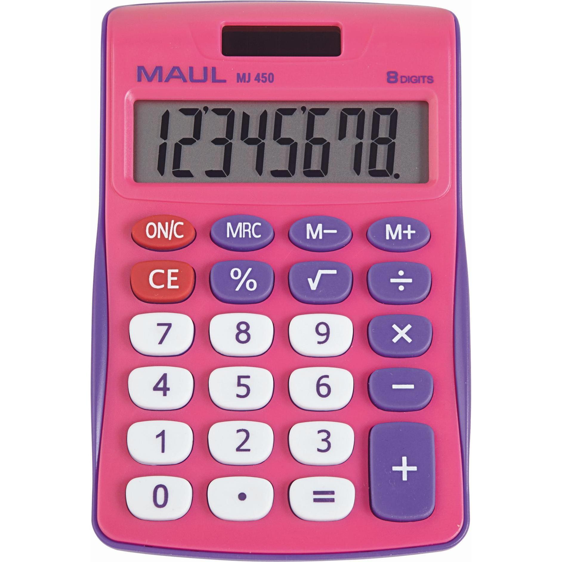Maul, Taschenrechner, Taschenrechner MJ450 Junior Pink (Batterien)