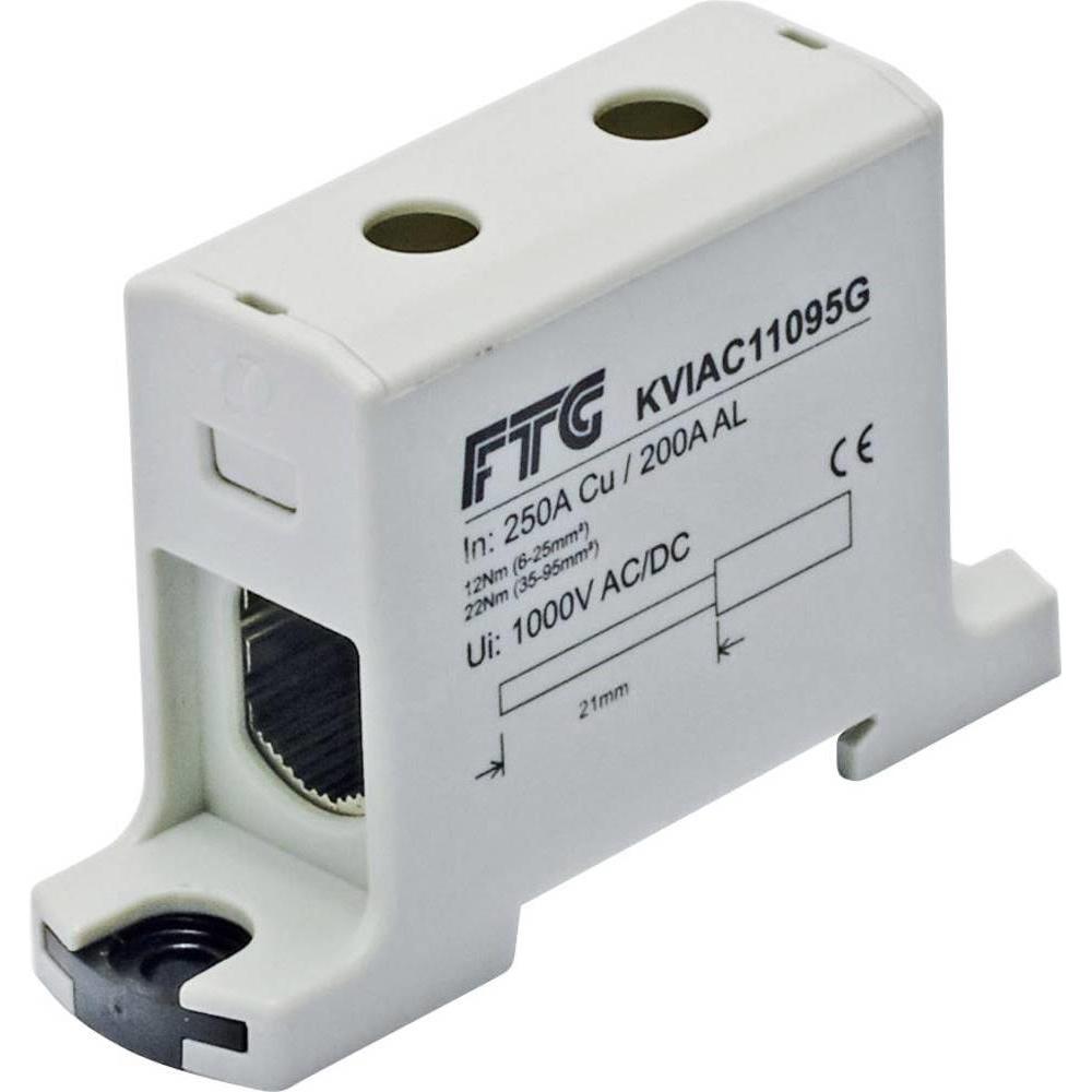 FTG Friedrich Göhringer, Verteilerschrank Zubehör, Klemmblock Grau 1polig 95 mm²