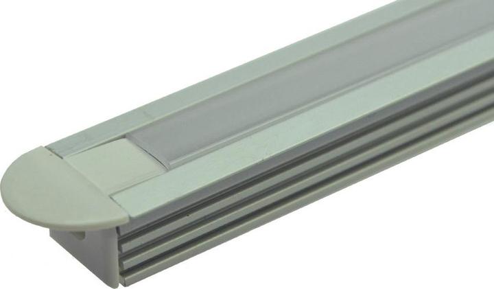 Produktbild Scharnberger+Hasenbein 39115 Aluminium Profil 1000x22x12mm inkl Abdeck. (1xklar/1xmatt) Endkappen