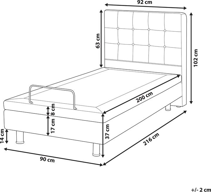 Actual product image Beliani Duke (90 x 200 cm)