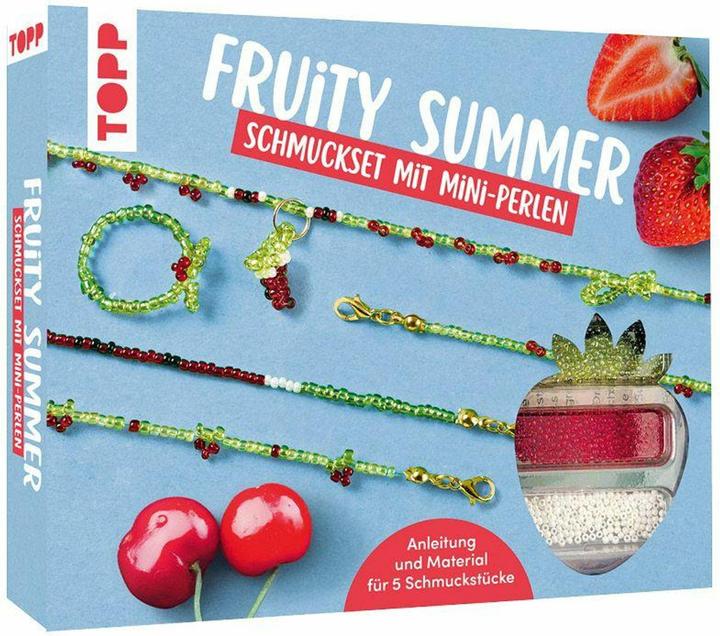 Produktbild Topp Fruity Summer - Schmuckset mit Mini-Perlen (Glas, Kunststoff, Metall)