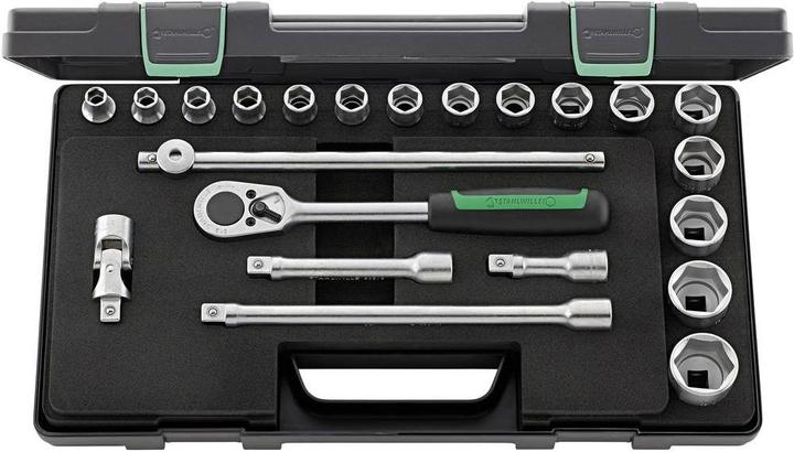 Stahlwille Dopsleutelset 1/2 (12,5 m) (32 mm, 18 mm, 11 mm, 12 mm, 20 mm, 19 mm, 27 mm, 15 mm, 25 mm, 13 mm, 21 mm, 14 mm, 29 mm, 10 mm, 30 mm, 23 mm, 26 mm, 22 mm, 17 mm, 28 mm, 16 mm, 24 mm, 31 mm)