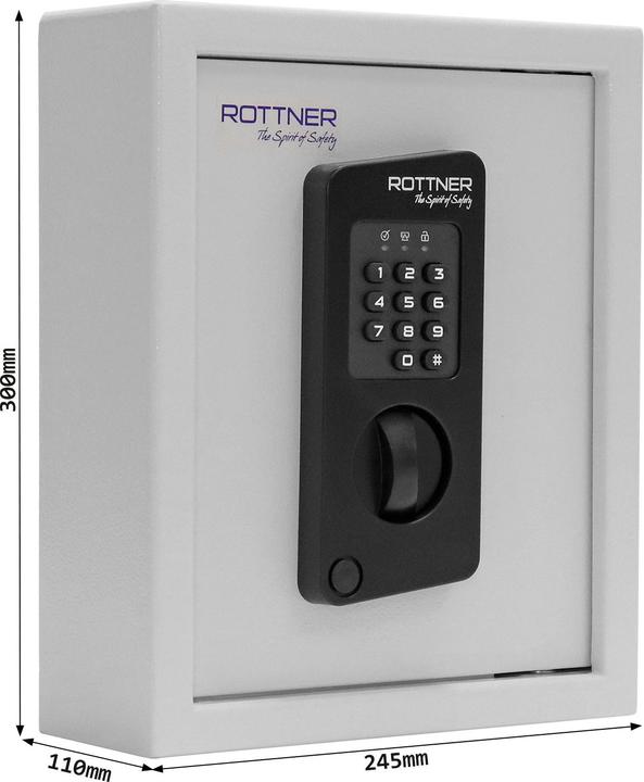 Produktbild Rottner Schlüsseltresor Keytronic 20 Elektronikschloss