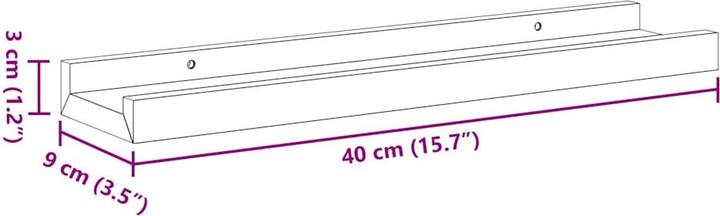 Immagine prodotto vidaXL Bilderboard (40 x 9 x 3 cm)