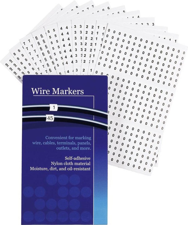 Actual product image Tru Components Printed adhesive markers
