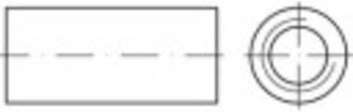 Produktbild Toolcraft Verbindungsmuffe M12 30 mm Sta (50 Schrauben pro Stück)