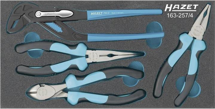 HAZET Serie di pinze 163-257/4 ∙ Numero utensili: 4