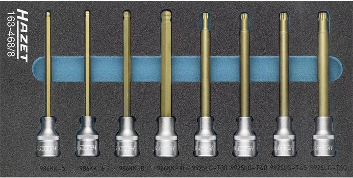 Image du produit HAZET Jeu de douilles mâles 163-468/8 ∙ Carré creux 12,5 mm (1/2 pouce) ∙ Profil à 6 pans intérieur…
