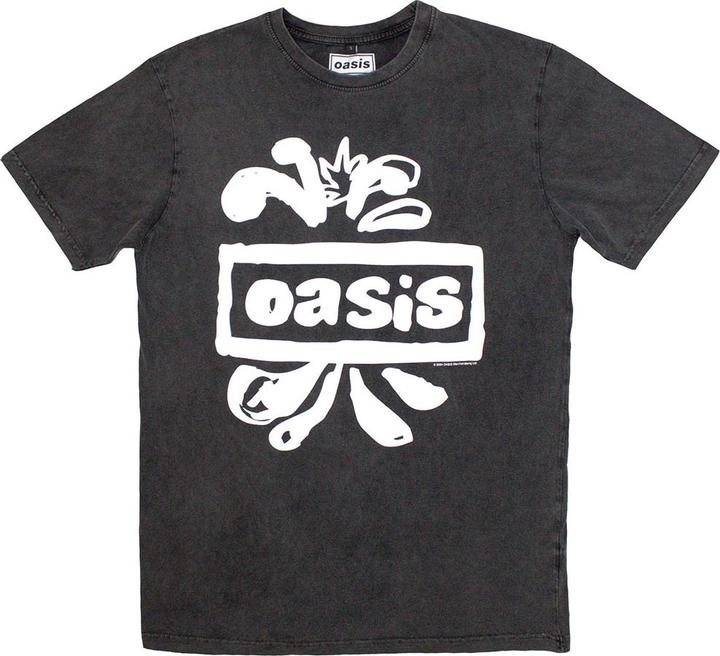 Actual product image Oasis Logo Splat Stone Wash (S)