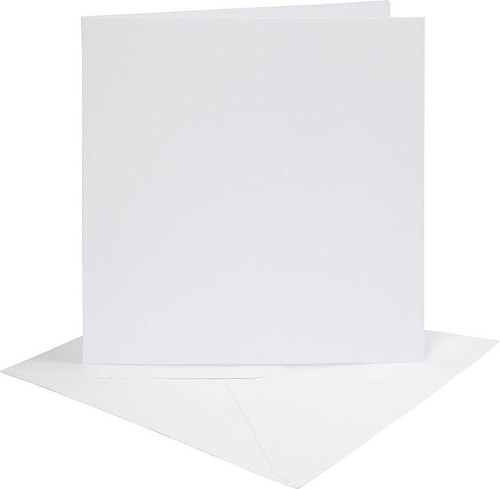 Creativ Company Biglietti e buste bianche, 4 pezzi. (4 pz.)