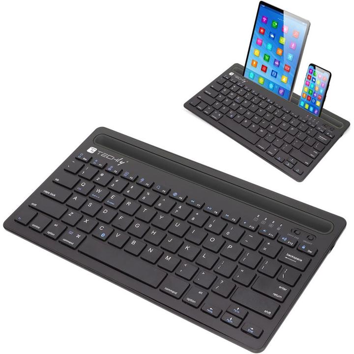 Produktbild Techly Mini Wireless Keyboard 78 Keys (Eng. Int., Kabellos)