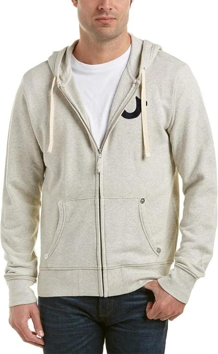 Produktbild True Religion Felpa con Cappuccio Classica con Logo e Cerniera (XXL)