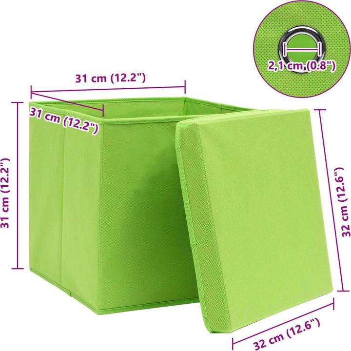 Actual product image vidaXL Aufbewahrungsbox (32 cm, 10x)