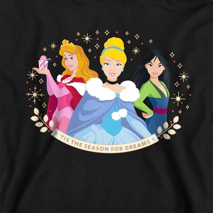 Produktbild Disney Princess Tis The Season For Dreams Kapuzenpullover meliert (128)