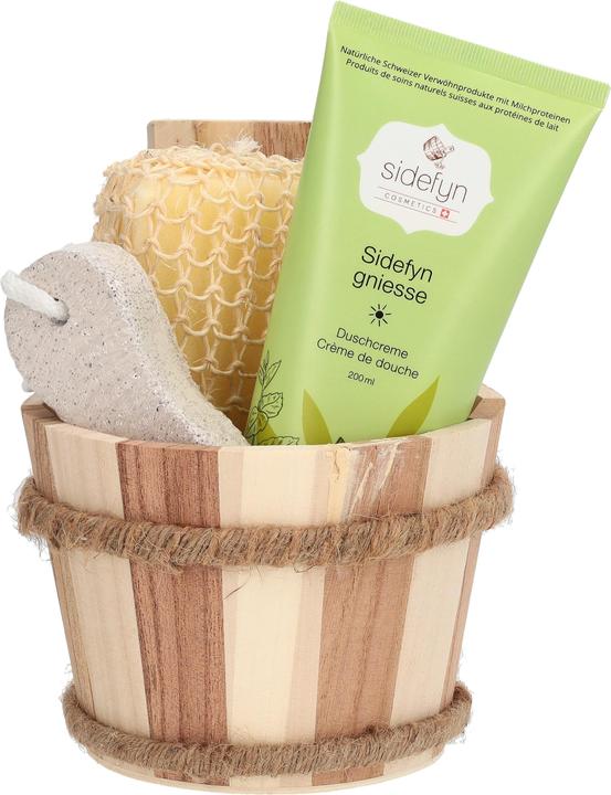 Produktbild Sidefyn Cosmetics SIDEFYN Geschenkse Holzku Dusch Side gni