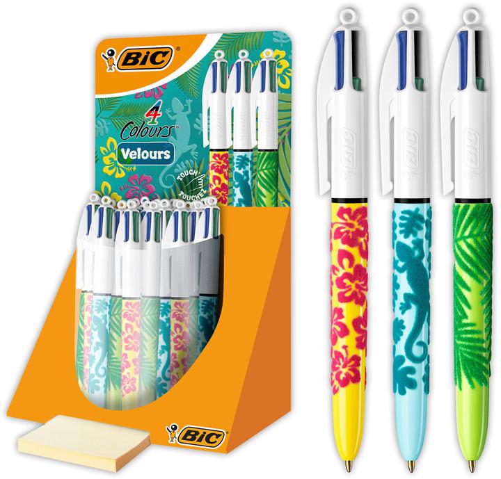 Produktbild Bic 4COLOURS - Kugelschreiber (Röt, Grün, Blau, Schwarz, 30 x)