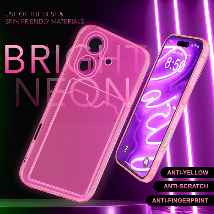 Image du produit Nalia Transparent Transparent Silicone Porte-cartes (Apple iPhone 16 Plus)