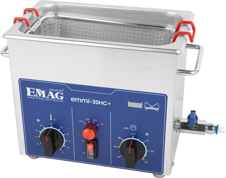Emag Emmi-30HC Plus Nettoyeur à ultrasons universel 180 W 3.2 l avec chauffage (40 kHz, 3000 ml)