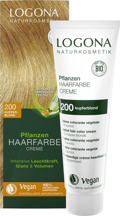 Produktbild Logona Pflanzenhaarfarbe Creme (200 kupferblond)