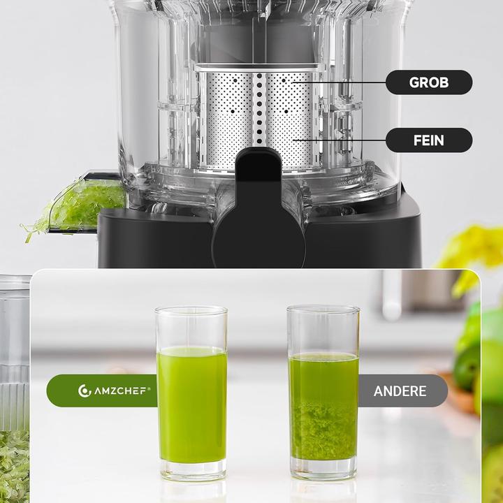 Produktbild Amzchef Slow Juicer mit grosser Einfüllöffnung