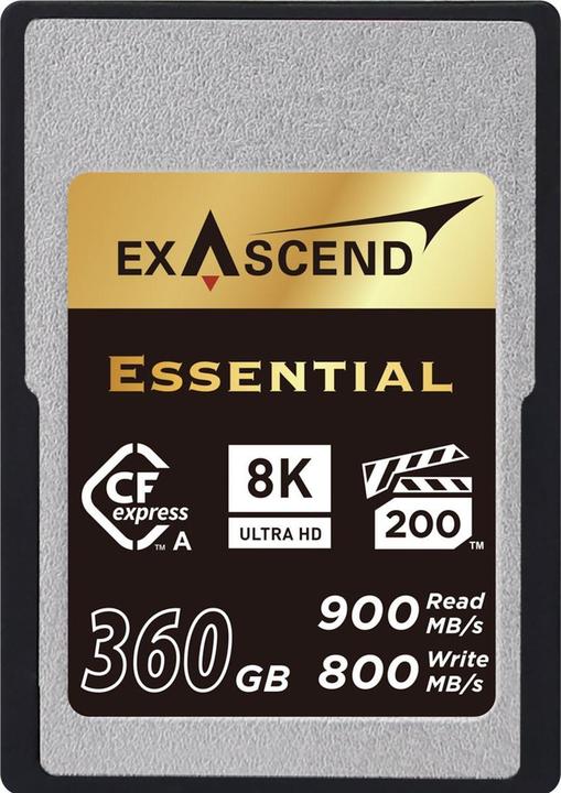 Actual product image Exascend CFexpress Card Type A 360GB R900/W800 Essential Series (new) (360 GB, CFexpress type A)