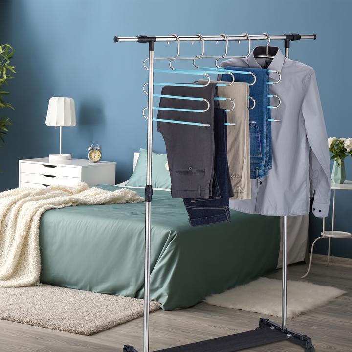 Actual product image Relaxdays 4x multiple trouser hangers (1 x)