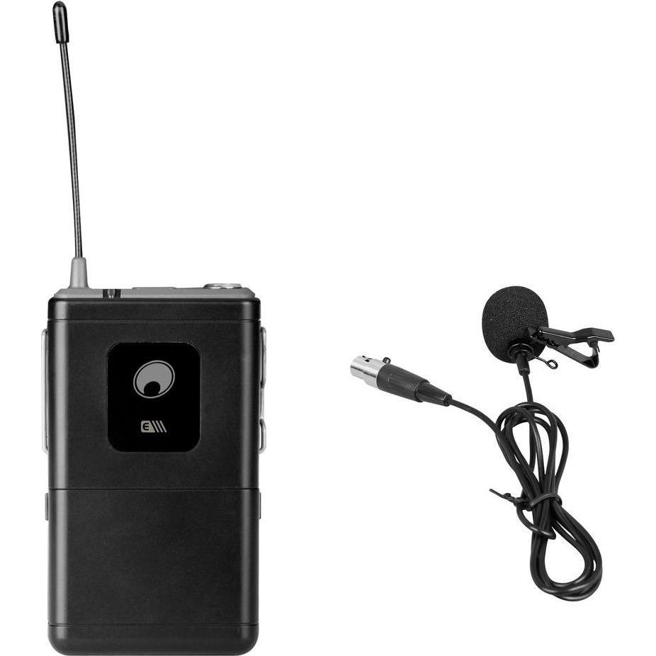 Omnitronic UHF-E Serie Taschensender 831.1MHz + Lavaliermikrofon, Mikrofon