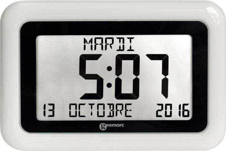 Geemarc Quartz Radiogestuurde Klok 1558322 Wit
