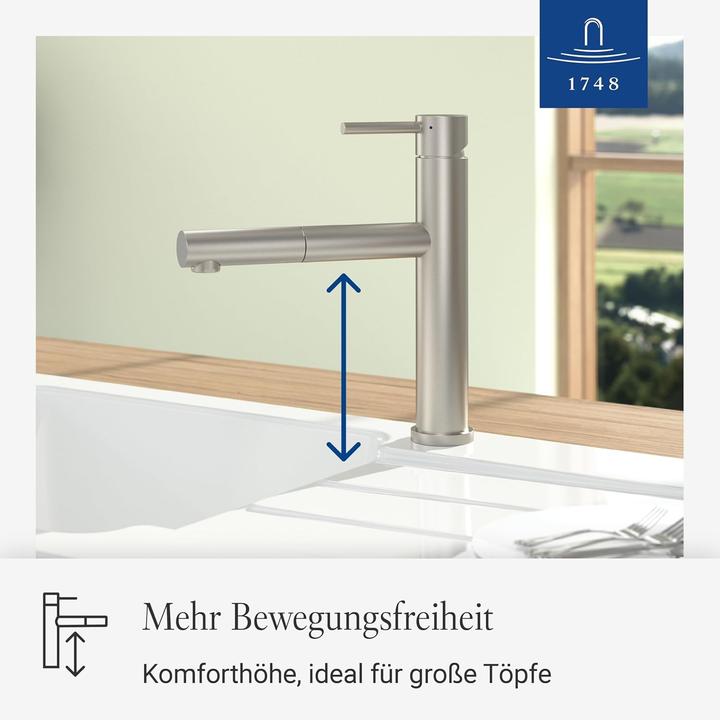 Produktbild Villeroy & Boch Como Sky Shower Küchenarmatur, aus Edelstahl