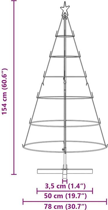 Produktbild vidaXL Weihnachtsdekoration (154 cm)